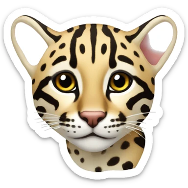 ocelot realistic sticker