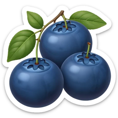 two blueberries sticker