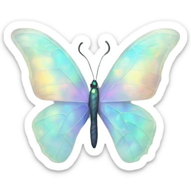 Opal butterfly  sticker