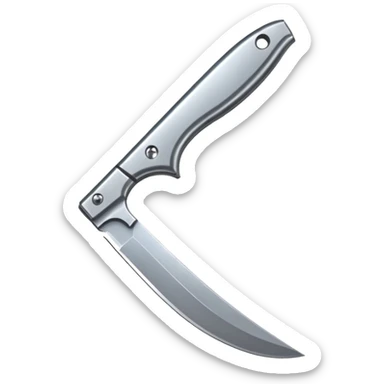 Drop point blade sticker