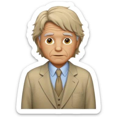 He was a straight-up goon. He was, like, baggy suit, his shirt was all wrinkly, his hair wasn’t combed. sticker