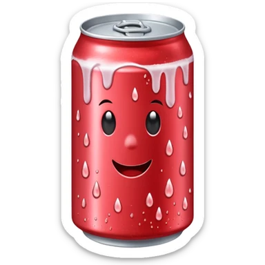 strawberry soda can sticker