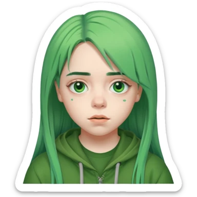 Billie Eilish just head  sticker
