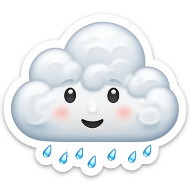 cloud with sparkles emoji sticker