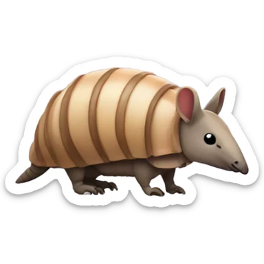 Armadillo from side sticker