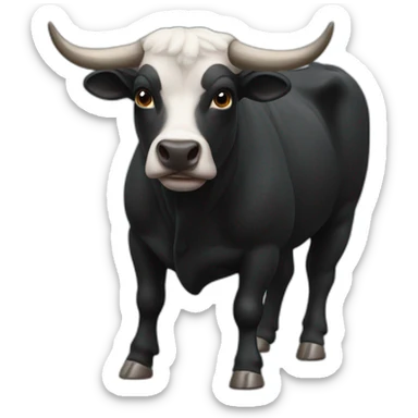 black pt bull sticker