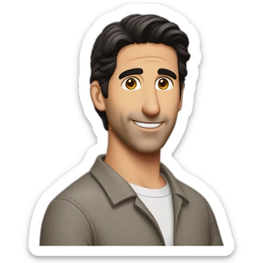 Ross geller mono sticker