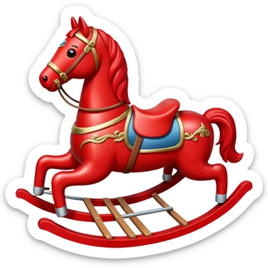 red Rocking Horse sticker