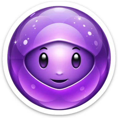 boule disco à facette et poulpe sticker