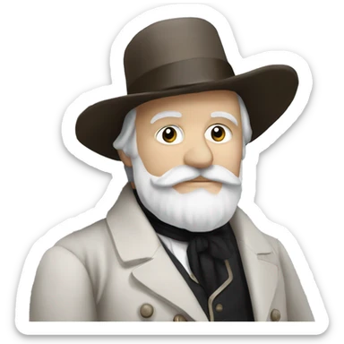 Victor Hugo in Paris sticker