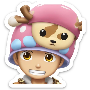 Tony Tony Chopper one piece anime reno sticker