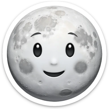 moon minimalist sticker