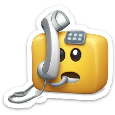 Telefono caduto per terra sticker