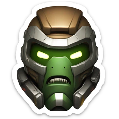 Doom slayer angry sticker