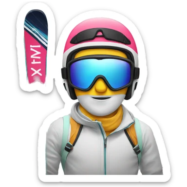ski sticker
