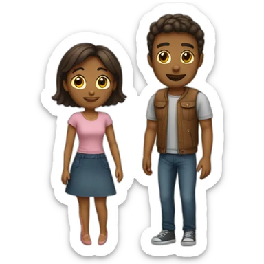 Couple-qui-s'embrasse sticker