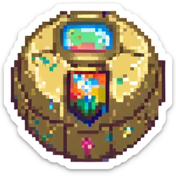 gime me an emoji of a rupee in zelda on n64 sticker