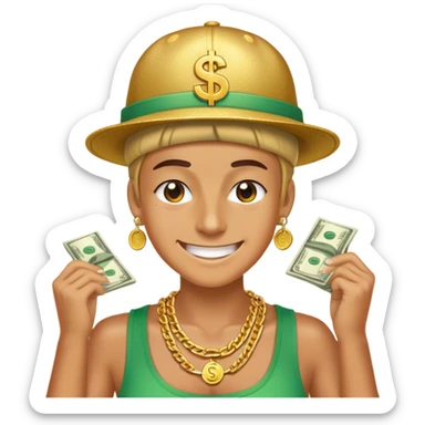 🥵+🤑 sticker