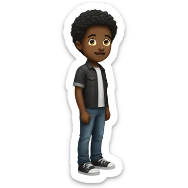 Make a short Person kid sticker