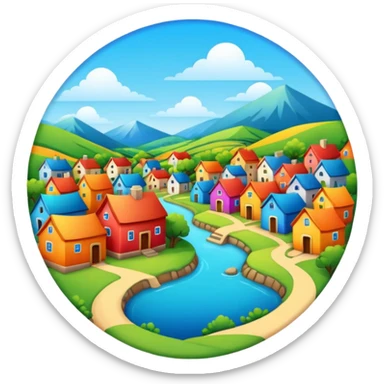 شعار قريه الورق المخفيه sticker