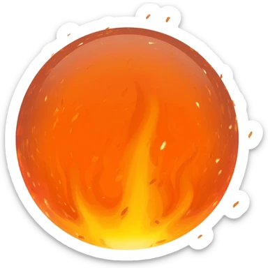 fire ball sticker