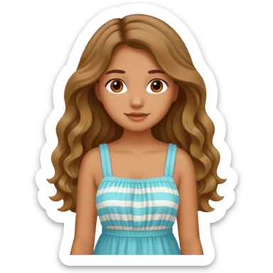 summer vibes girl sticker