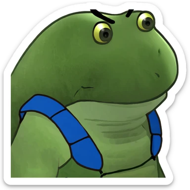 human bee wearing a vest and crocs sticker