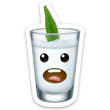 Raki in a shot glass sticker