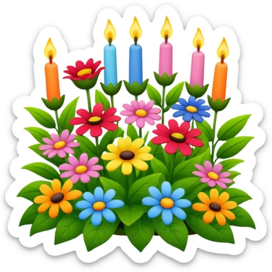 birthday garden sticker