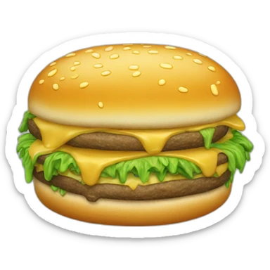 A very moldy cheeseburger sticker