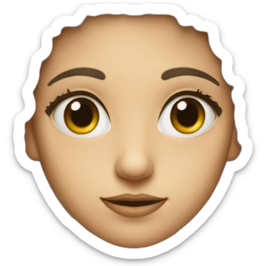 Une personne avec 10 yeux sticker