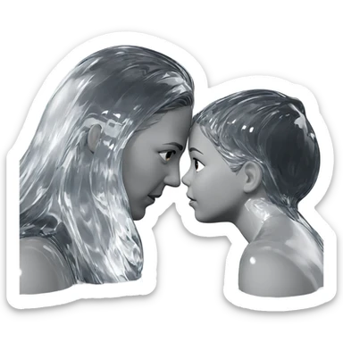 dreamy water reflections sticker