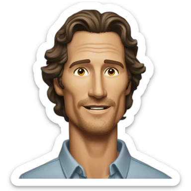 matthew mcconaughey sticker