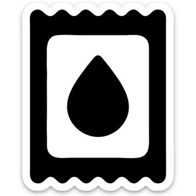 A sauce in a fast food packaging sticker