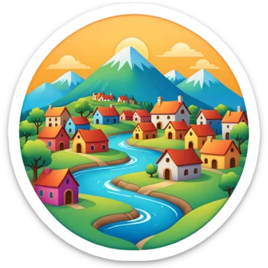 شعار قريه الورق المخفيه sticker