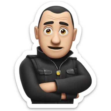 gru from despicable me sticker