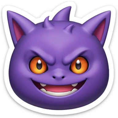 Gengar cute anime sticker