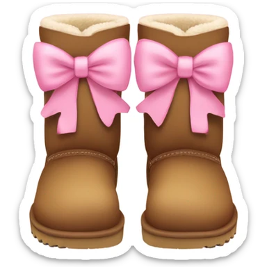 Uggs with pink bows sticker