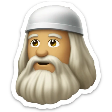 leonardo da vinci mining bitcoin sticker
