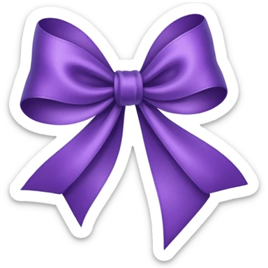 Purple ribbon emoji copy and paste  sticker
