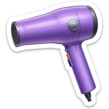 soft purple Dyson hair dryer sticker