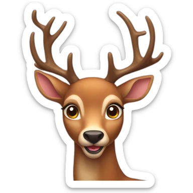 Deer spell "rar" sticker