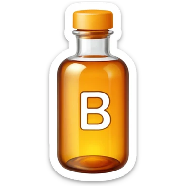 Vitamin b9 in a bottle sticker