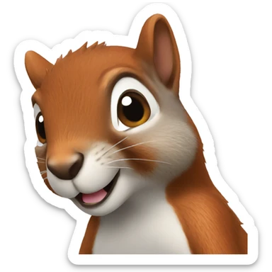 squirrel sticker