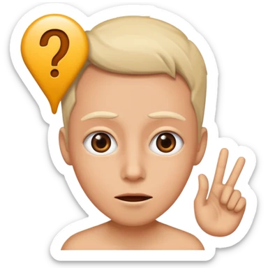 one person, exclamation mark, important sticker