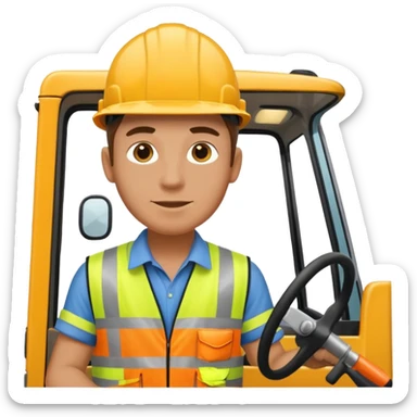 Scaffolder driving lorry sticker