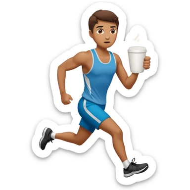 Morning Coffee Runner sticker