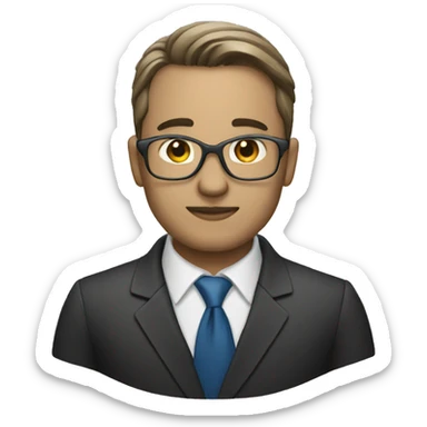 business analyst dark sticker