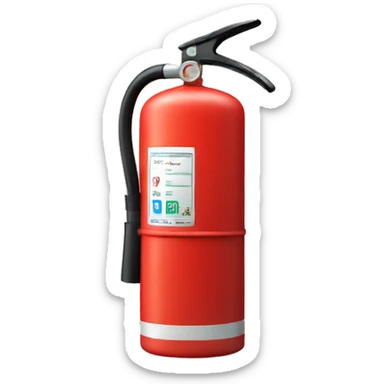 fire extinguisher sticker