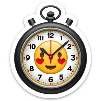 Un reloj sonando al estilo andrez garza sticker